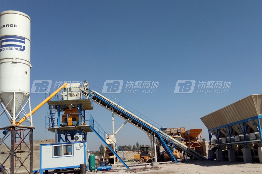 三聯機械HZS100經濟工程用混凝土攪拌站