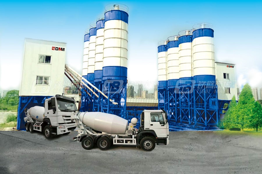 東南機械HZS90W無基礎攪拌站