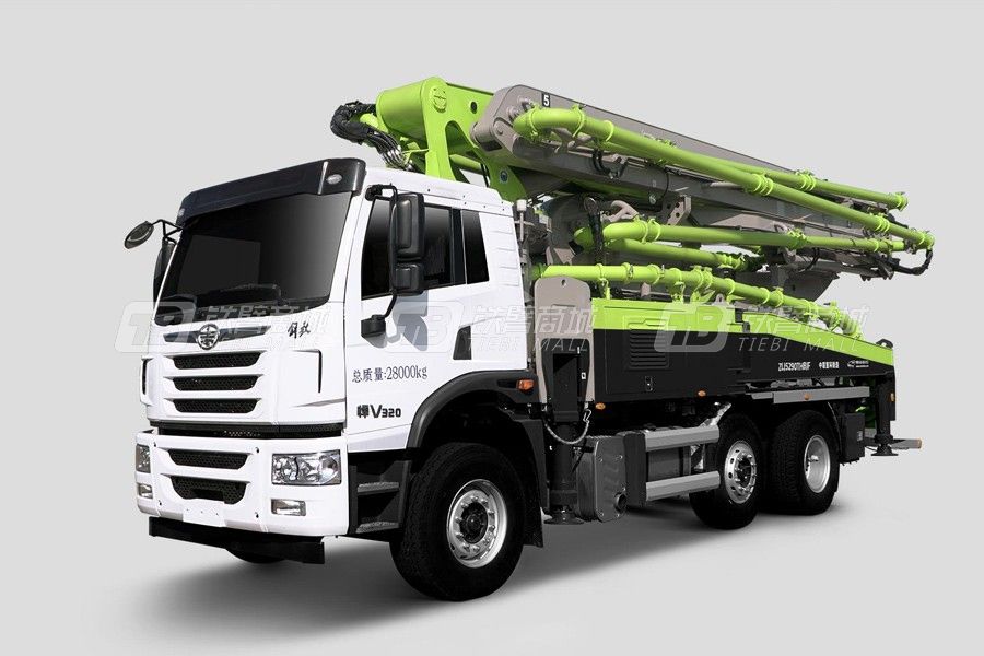中聯重科ZLJ5280THBJF 43X-5RZ隨動橋43M解放國六泵車