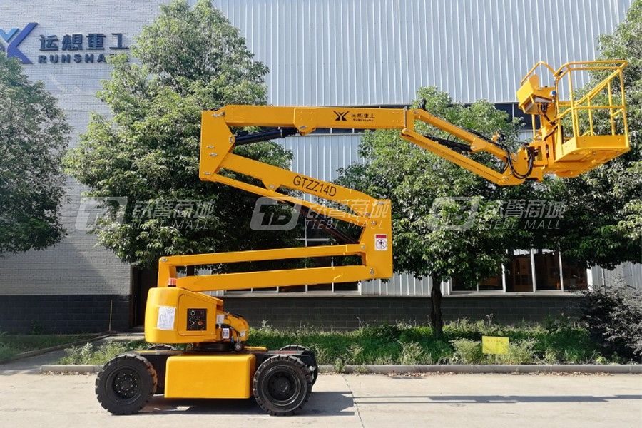 運(yùn)想重工GTZZ10D/GTZZ12AD電動(dòng)曲臂式高空作業(yè)平臺(tái)